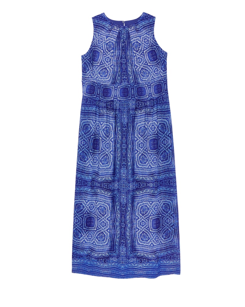 Front of plus size Calista Pleated Neck Maxi Dress by London Times | Dia&Co | dia_product_style_image_id:131609